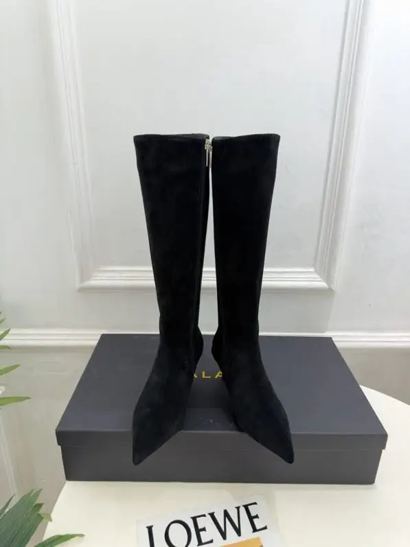 Alaïa Чоботи з гострим носком на невисокому підборах — Фото 2