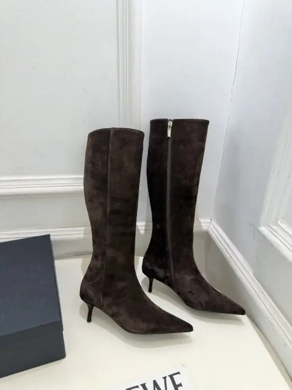 Alaïa Чоботи з гострим носком на невисокому підборах — Фото 3
