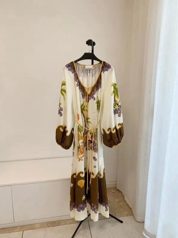 ALEMAIS — Винтажное лляне Плаття, Сукня-максі