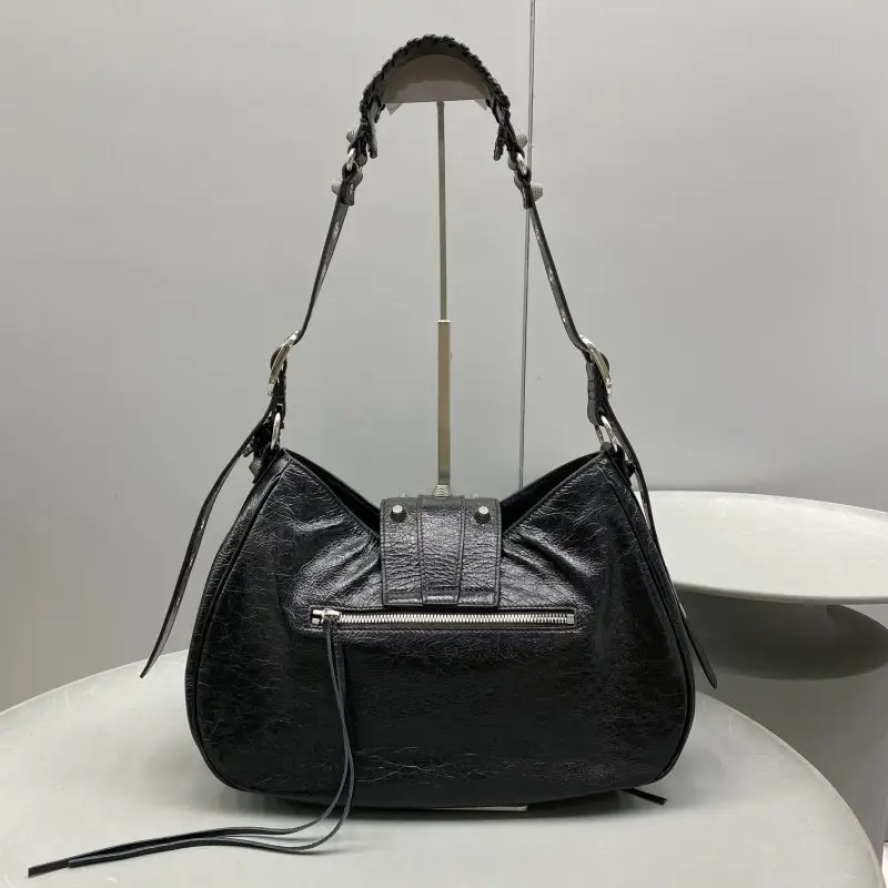 Balenciaga Сумка Le Cagole 37 см в чорної м'якої шкірі — Фото 3