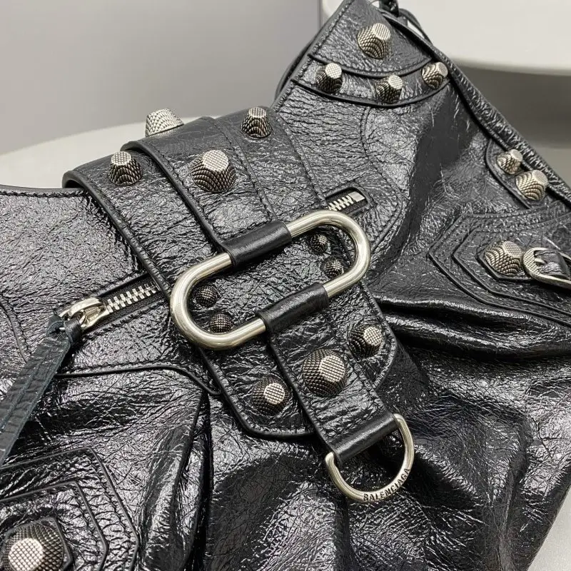 Balenciaga Сумка Le Cagole 37 см в чорної м'якої шкірі — Фото 5