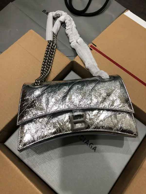 Balenciaga — A bag on shoulder Crush Chain Small size from chain
