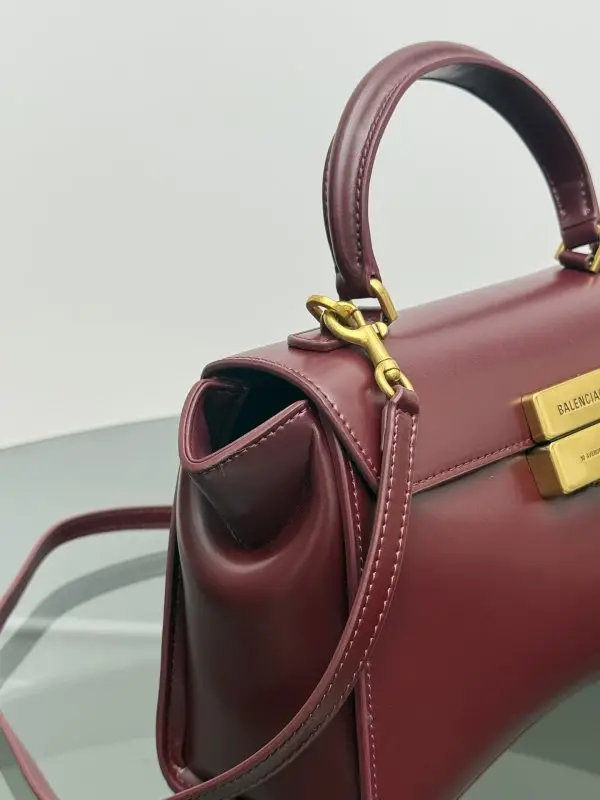 Balenciaga Маленька жіноча сумка Hourglass Avenue 23 см з верхньої ручкою — Фото 3