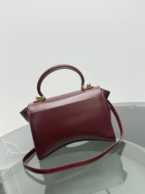 Balenciaga Маленька жіноча сумка Hourglass Avenue 23 см з верхньої ручкою — Фото 4