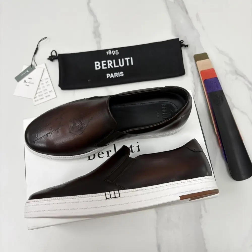 Berluti Лоферы шкіряні чоловічі — Фото 3