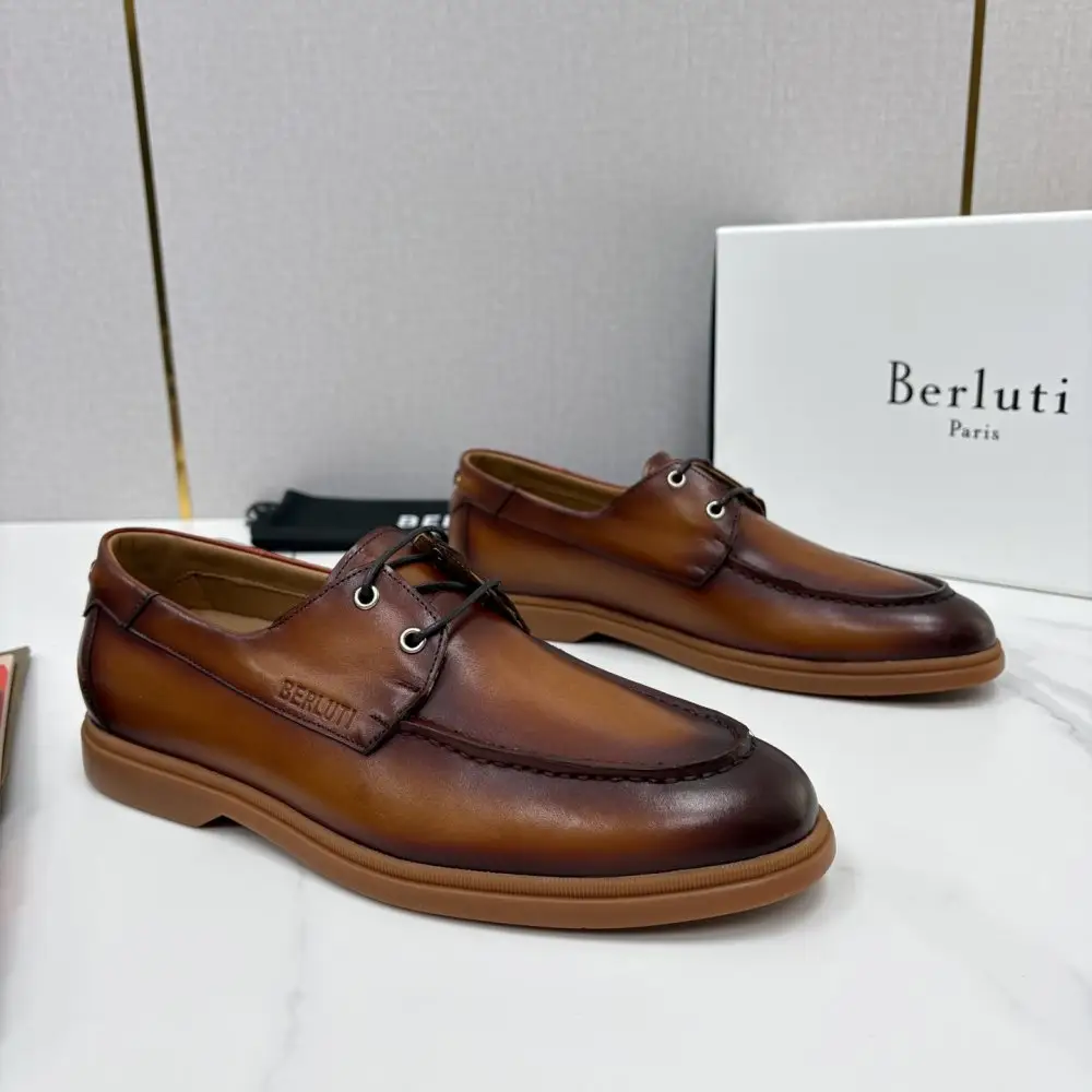 Berluti — Лоферы leather on lace
