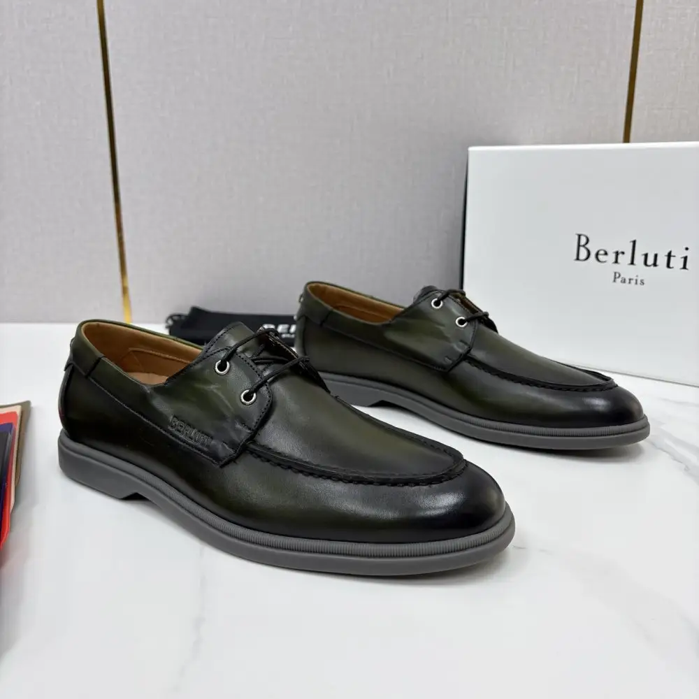 Berluti — Лоферы leather on lace