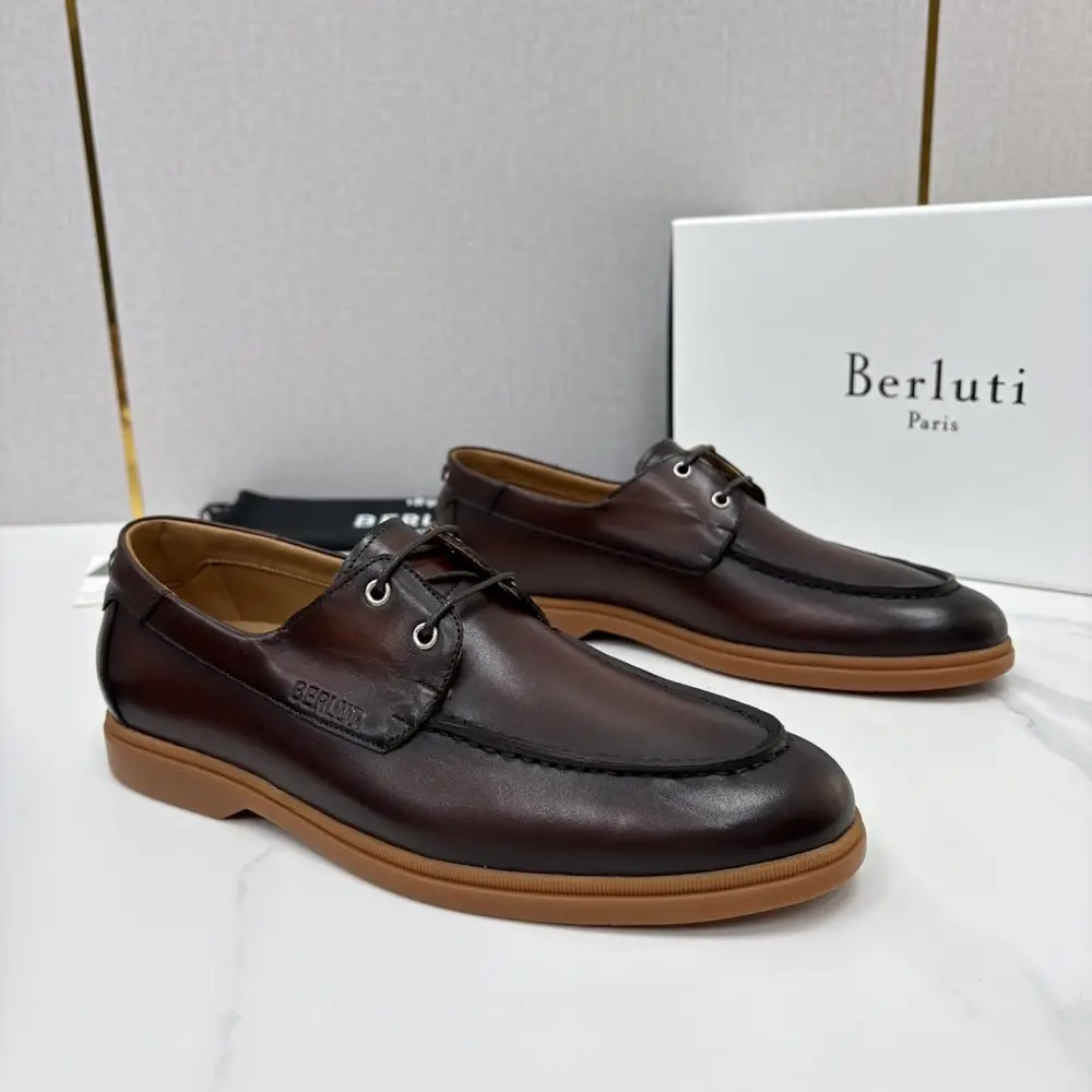 Berluti — Лоферы leather on lace