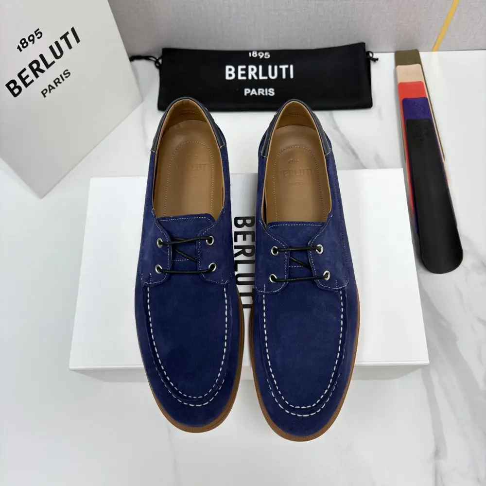 Berluti Лоферы шкіряні на шнурівці — Фото 2