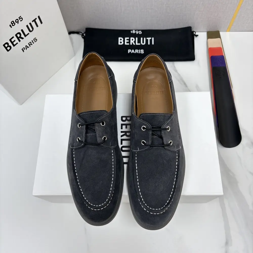 Berluti Лоферы шкіряні на шнурівці — Фото 2