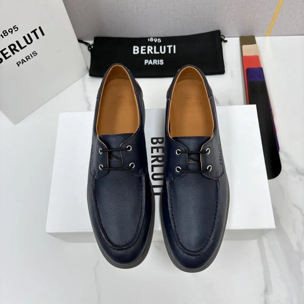 Berluti Лоферы шкіряні на шнурівці — Фото 2