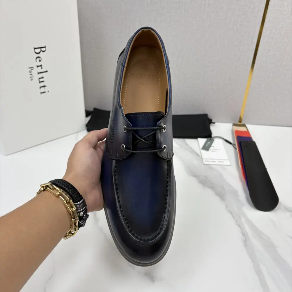 Berluti Лоферы leather on lace — Photo 5