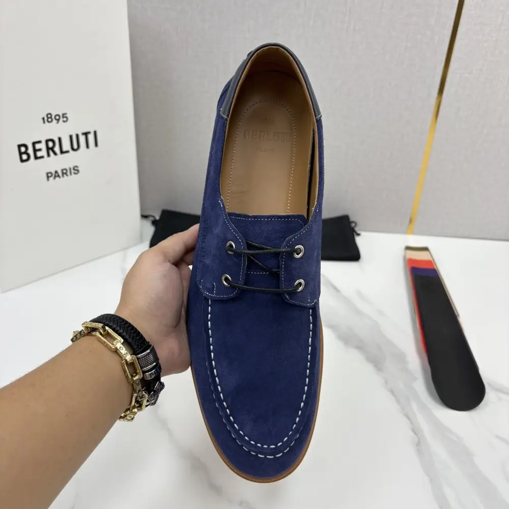 Berluti Лоферы шкіряні на шнурівці — Фото 5