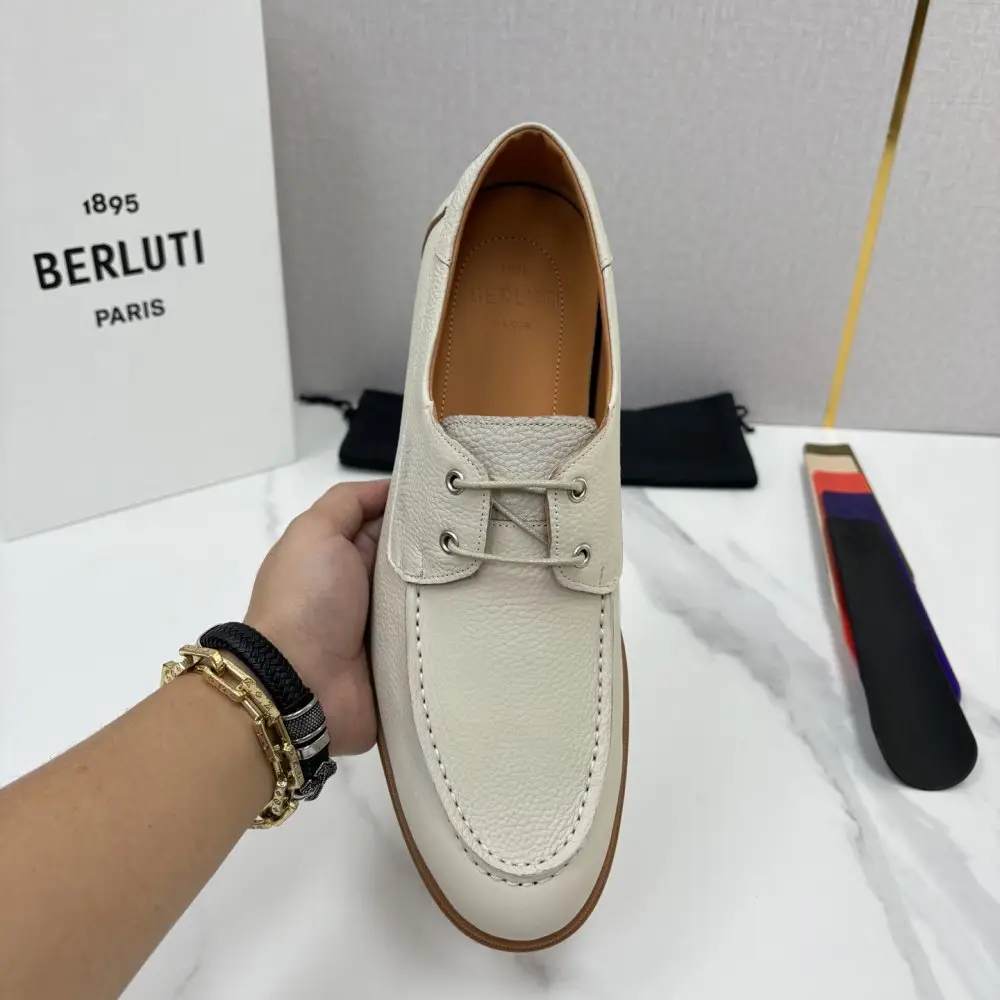 Berluti Лоферы шкіряні на шнурівці — Фото 5