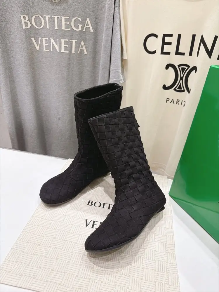 Bottega Veneta Ботильйони BV Atomic на плоскою підошві з круглим каблуком — Фото 3