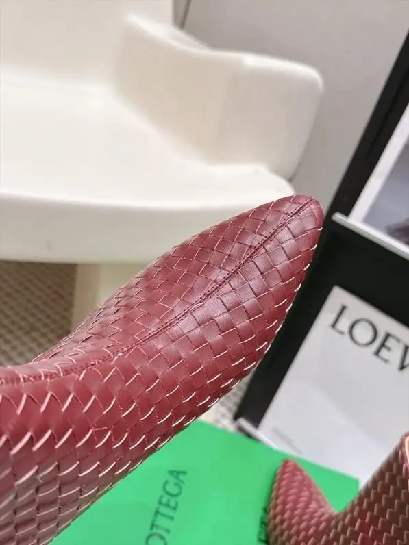 Bottega Veneta Ботильйони шкіряні на підборах — Фото 4