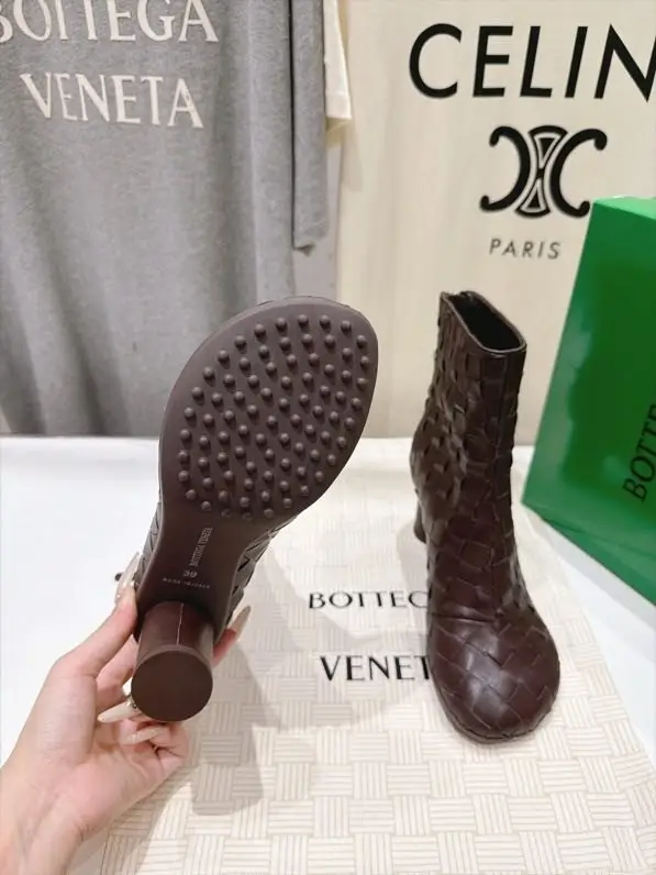 Bottega Veneta Ботильйони на високому підборах BV Atomic з плетених шкіри — Фото 2
