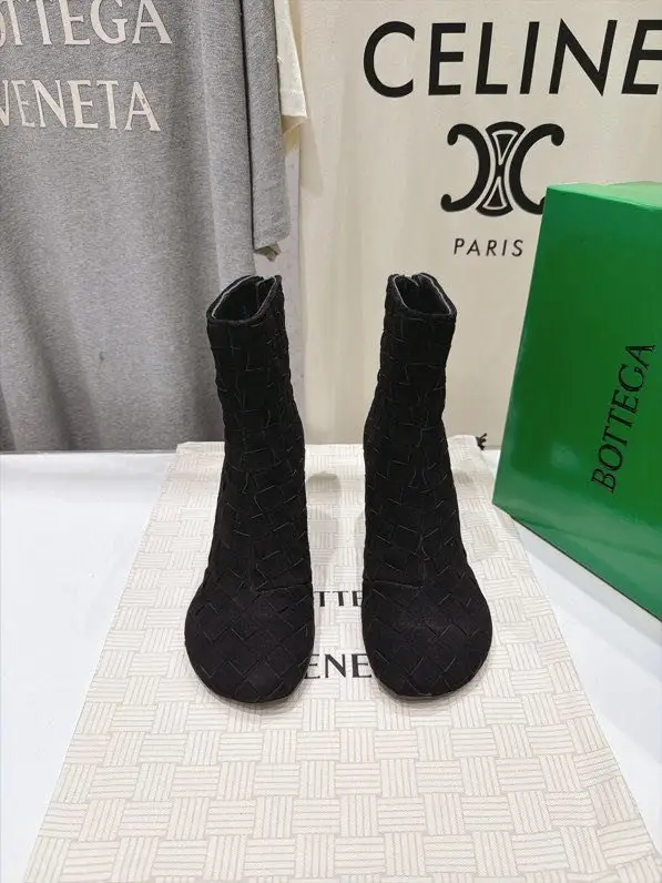 Bottega Veneta Ботильйони на високому підборах BV Atomic з плетених шкіри — Фото 2