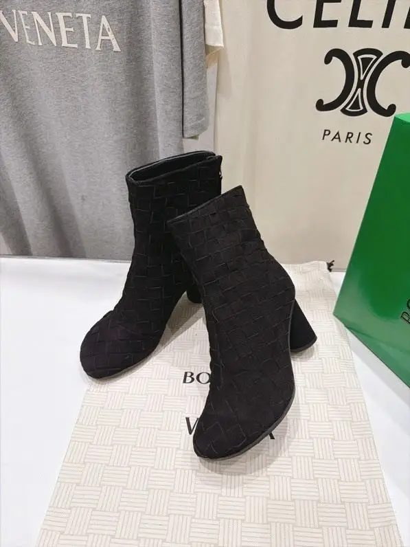 Bottega Veneta Ботильйони на високому підборах BV Atomic з плетених шкіри — Фото 3