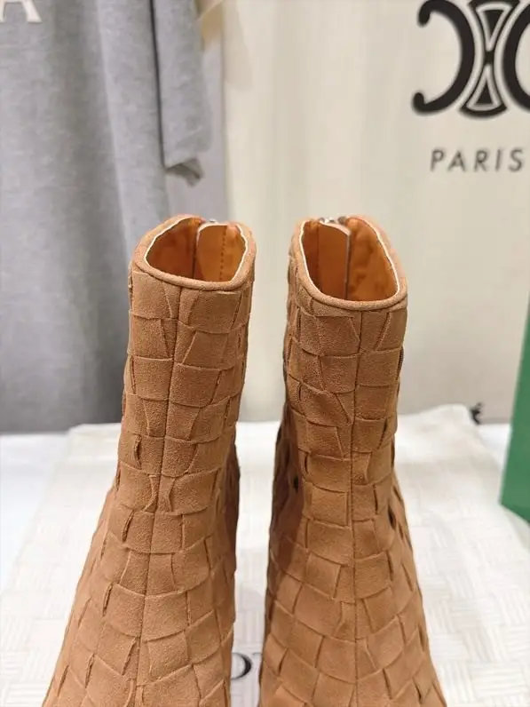 Bottega Veneta Ankle boots on high heel BV Atomic of wicker skin — Photo 4