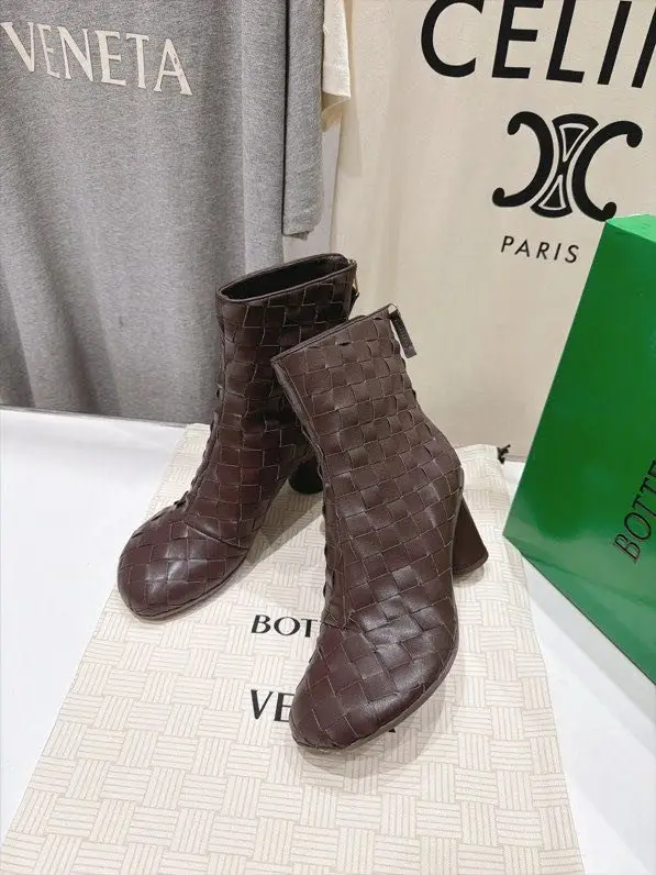 Bottega Veneta Ботильйони на високому підборах BV Atomic з плетених шкіри — Фото 5