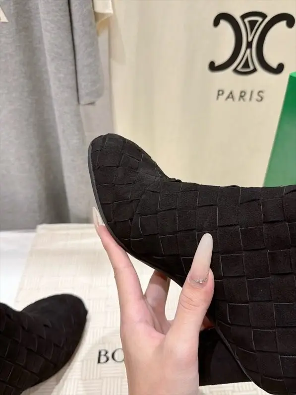 Bottega Veneta Ботильйони на високому підборах BV Atomic з плетених шкіри — Фото 5