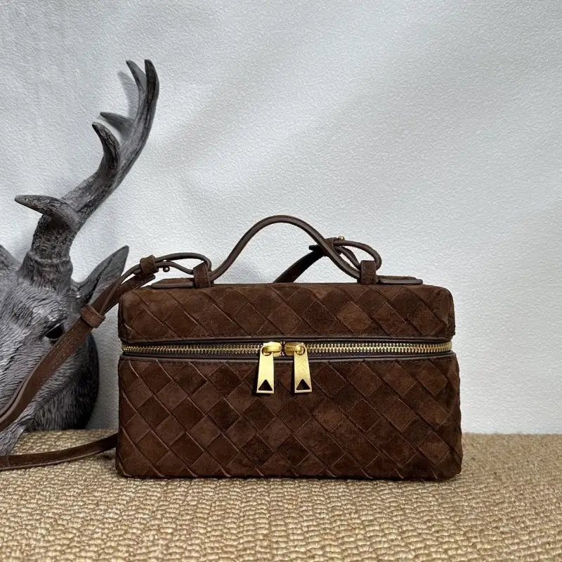 Bottega Veneta — Mini-handbag BV Vanity wicker suede 22 cm