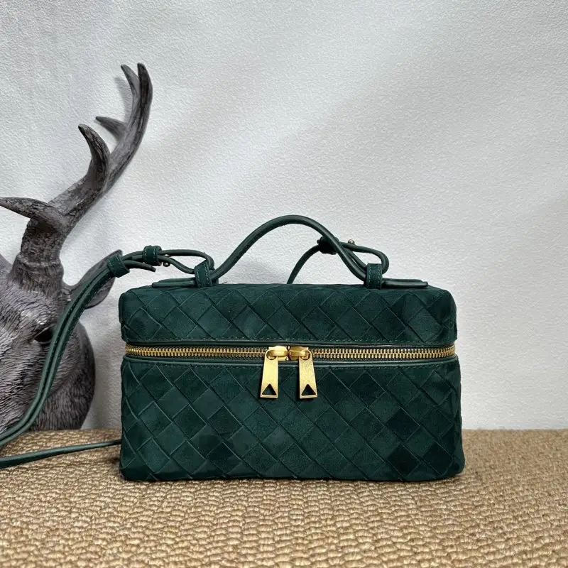 Bottega Veneta — Mini-handbag BV Vanity wicker suede 22 cm