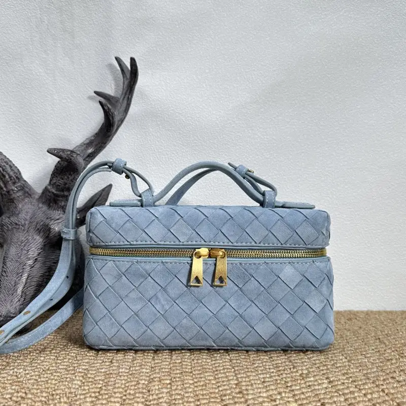 Bottega Veneta — Mini-handbag BV Vanity wicker suede 22 cm