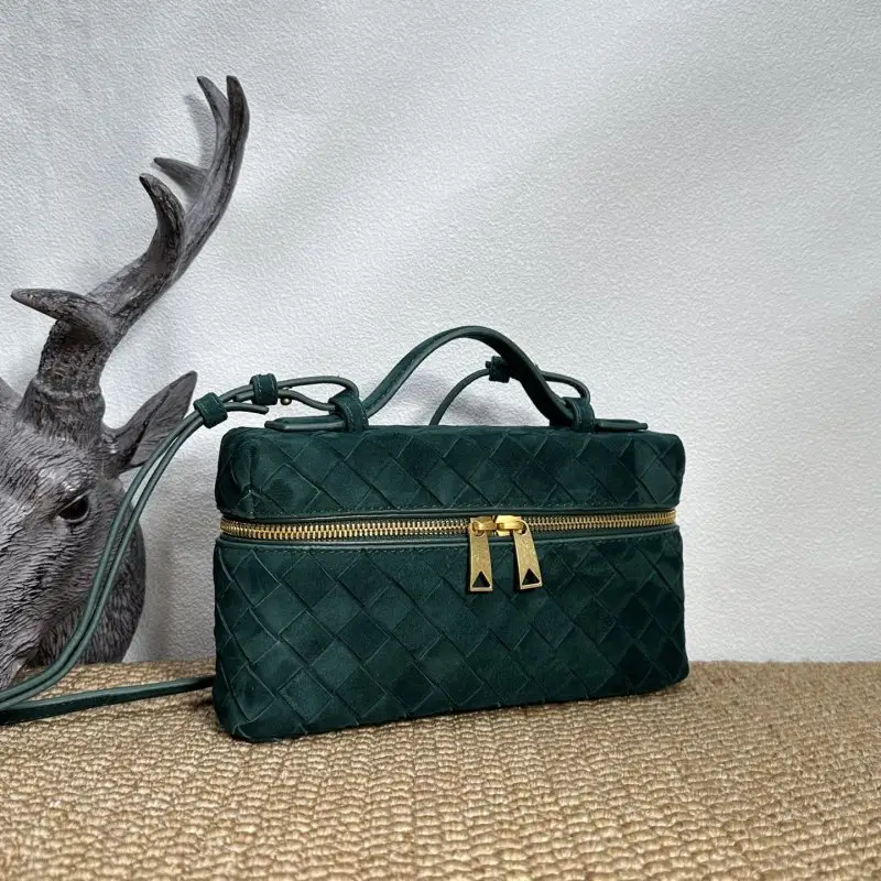 Bottega Veneta Mini-handbag BV Vanity wicker suede 22 cm — Photo 2