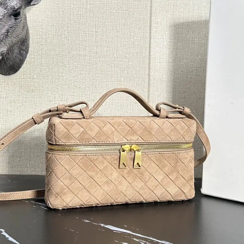 Bottega Veneta Mini-handbag BV Vanity wicker suede 22 cm — Photo 2