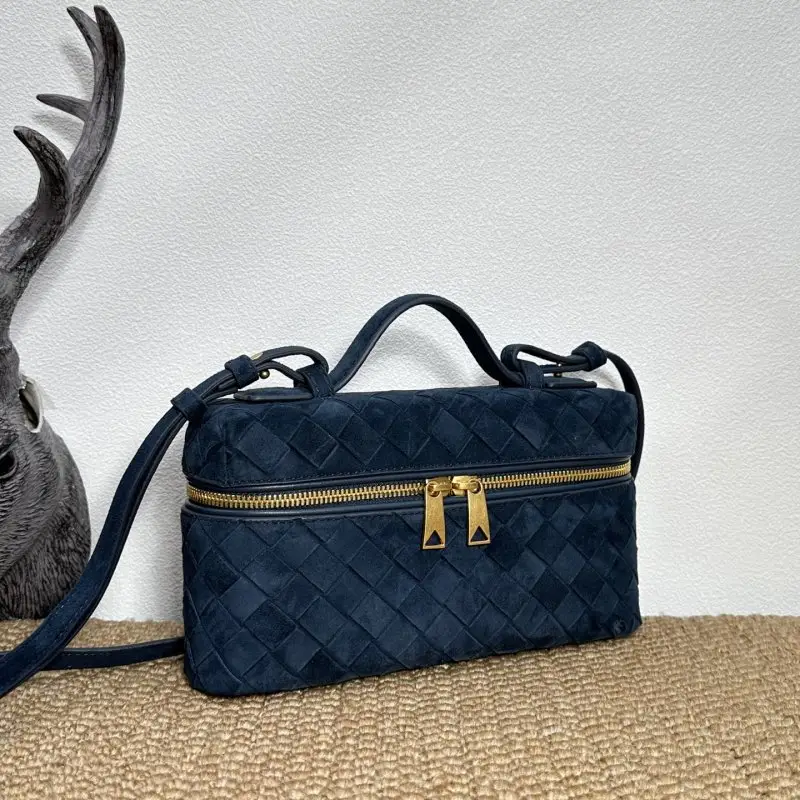 Bottega Veneta Mini-handbag BV Vanity wicker suede 22 cm — Photo 2