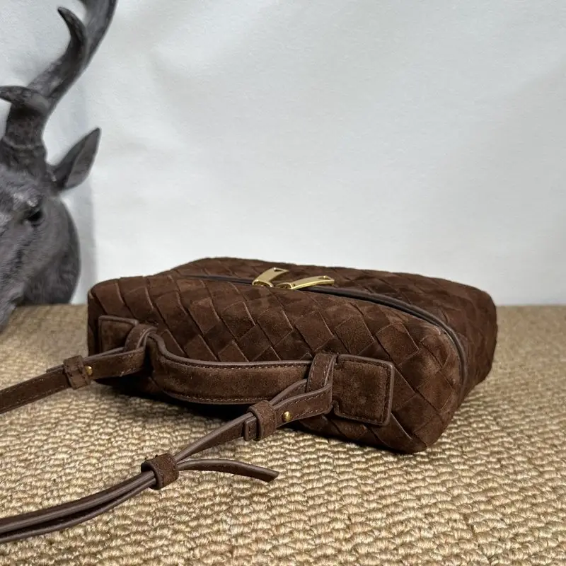 Bottega Veneta Mini-handbag BV Vanity wicker suede 22 cm — Photo 5
