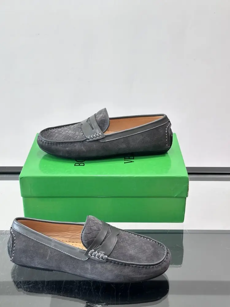 Bottega Veneta Мокасины мужские кожаные — Фото 4