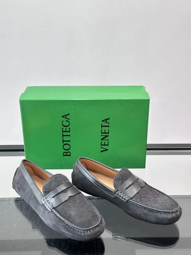 Bottega Veneta Мокасины мужские кожаные — Фото 5