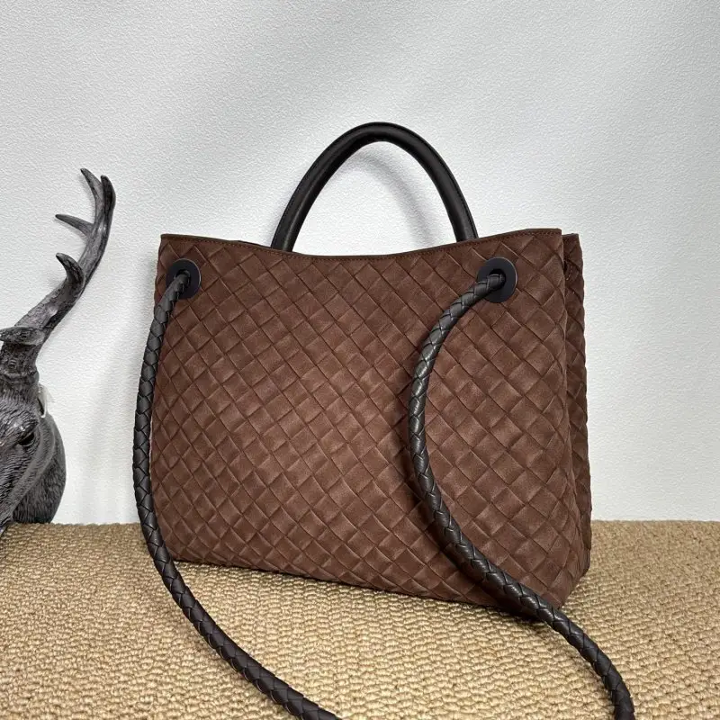 Bottega Veneta Замшевая сумка BV Andiamo 32 см — Фото 3