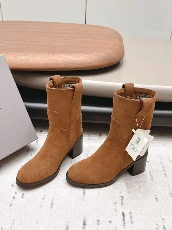 Brunello Cucinelli — Ботильйони шкіряні жіночі