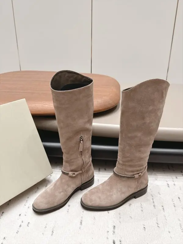 Brunello Cucinelli — Чоботи шкіряні жіночі