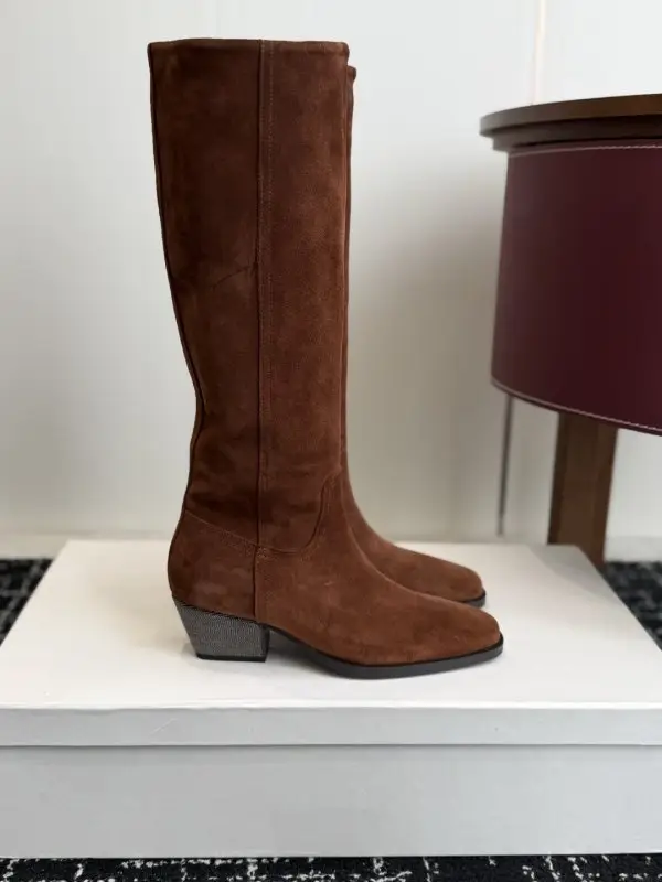 Brunello Cucinelli — Чоботи шкіряні жіночі