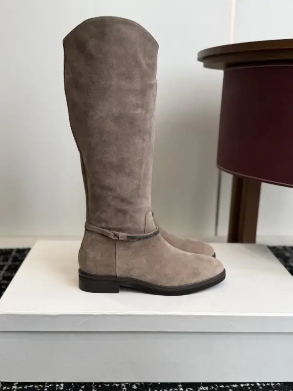 Brunello Cucinelli — Чоботи шкіряні жіночі