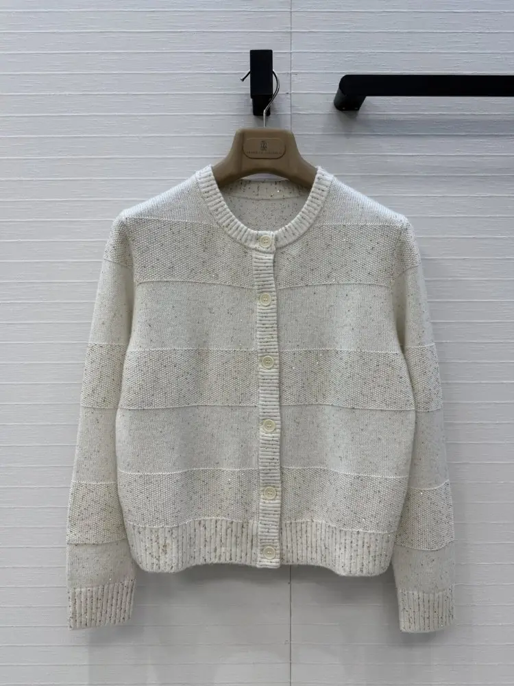 Brunello Cucinelli — Кашемировый кардиган с пайеткам