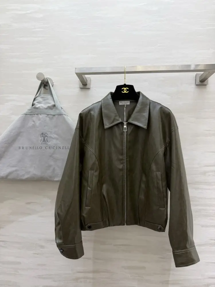 Brunello Cucinelli — Куртка кожаная женская