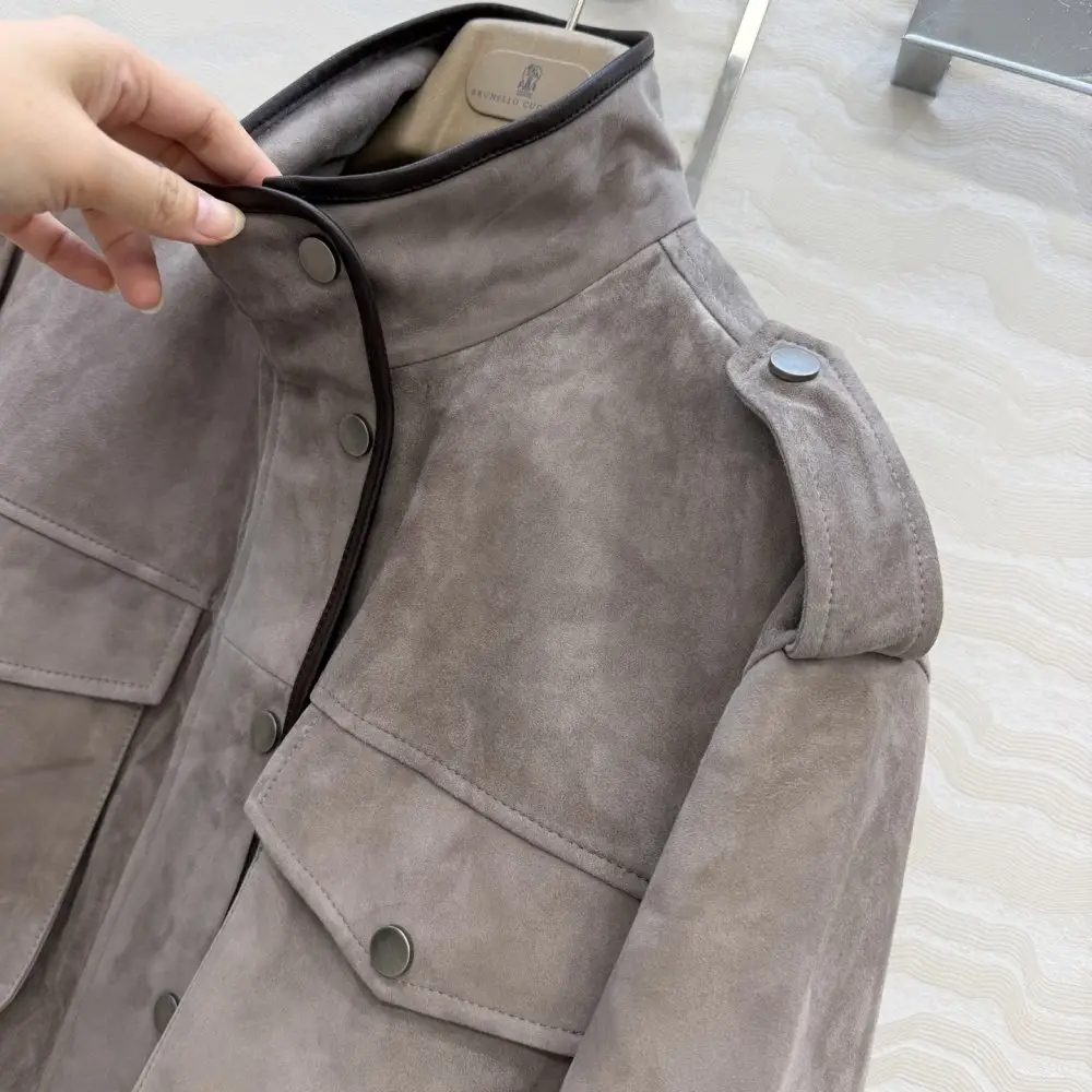 Brunello Cucinelli Jacket suede women's — Photo 3
