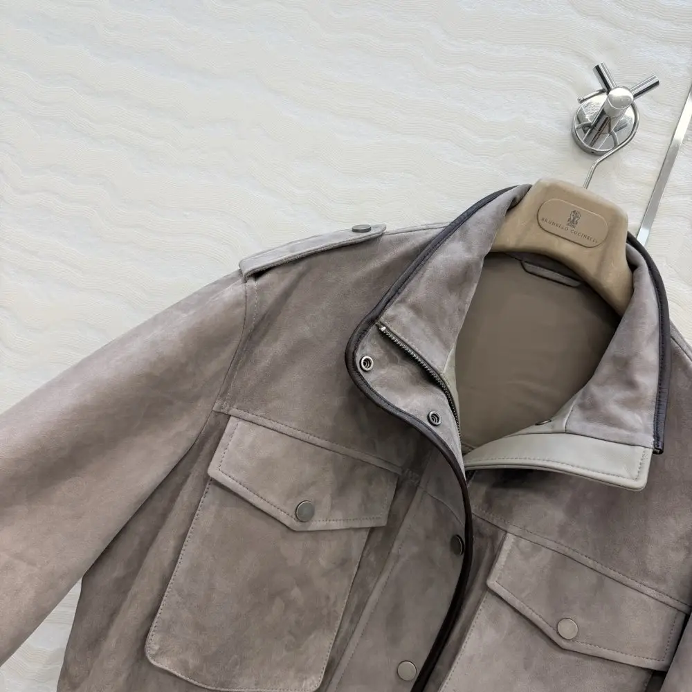 Brunello Cucinelli Jacket suede women's — Photo 4