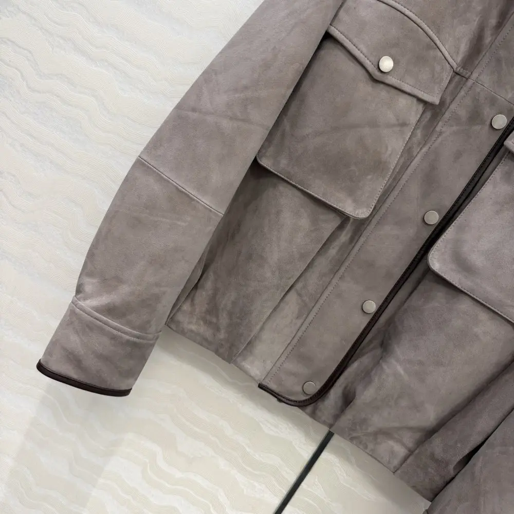 Brunello Cucinelli Jacket suede women's — Photo 5