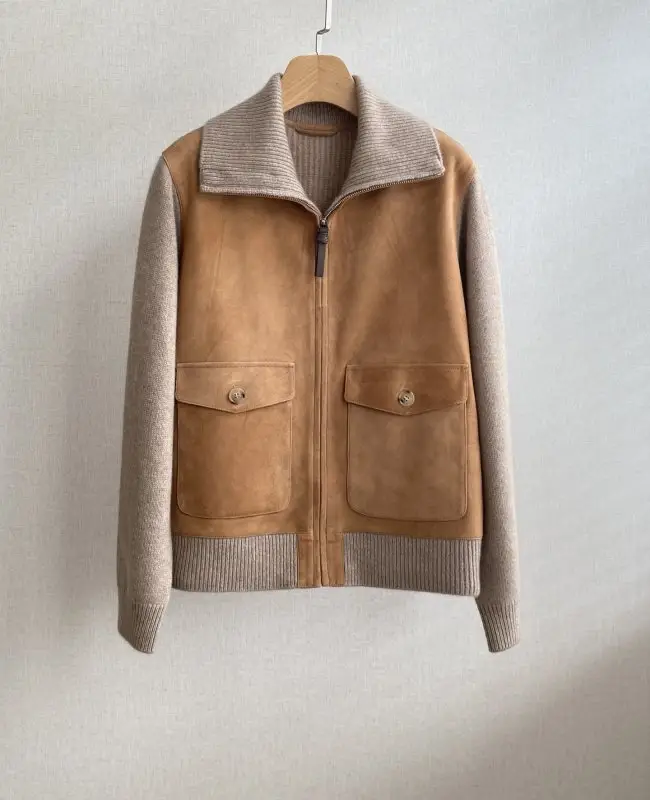 Brunello Cucinelli — Jacket women's of suede cashmere