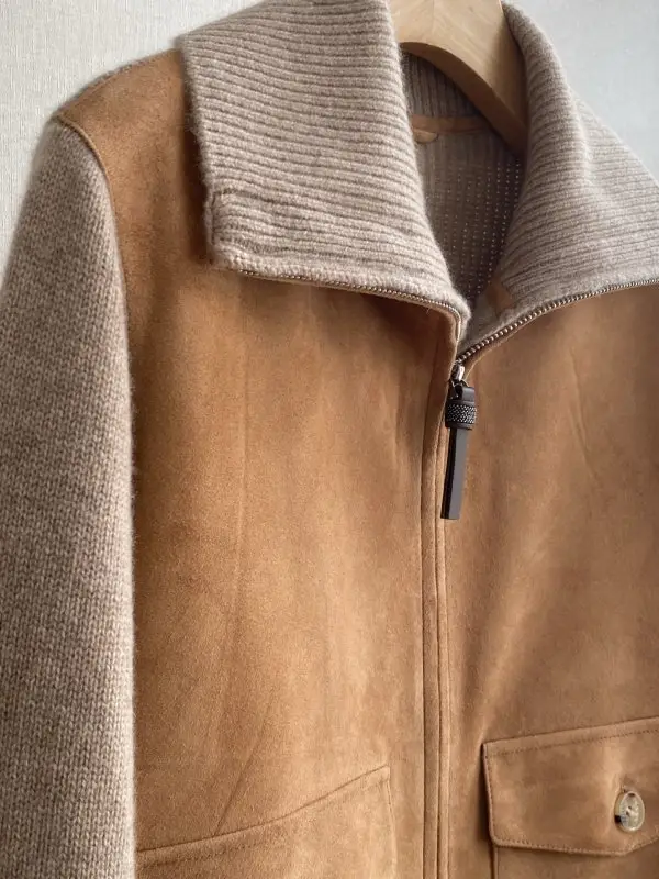 Brunello Cucinelli Jacket women's of suede cashmere — Photo 2