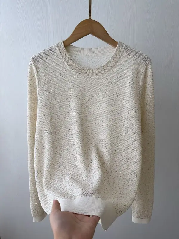 Brunello Cucinelli Knitted pullover from long sleeves — Photo 2