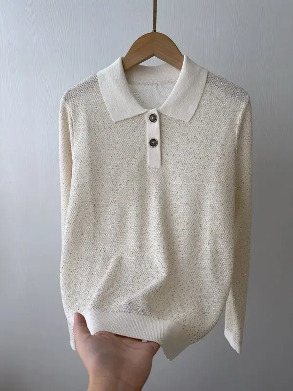 Brunello Cucinelli Knitted pullover from long sleeves — Photo 2