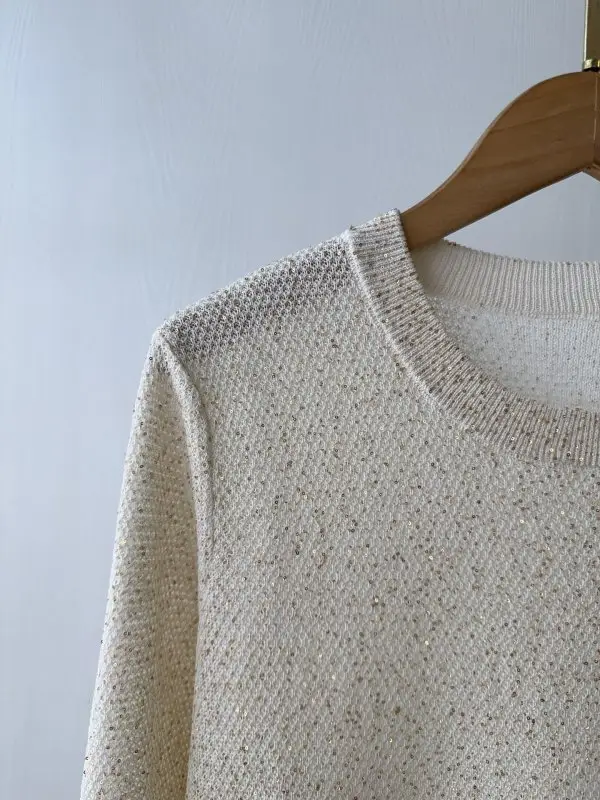 Brunello Cucinelli Knitted pullover from long sleeves — Photo 4